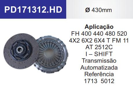 
                                KIT EMBREAGEM VOLVO FH ISHIFT