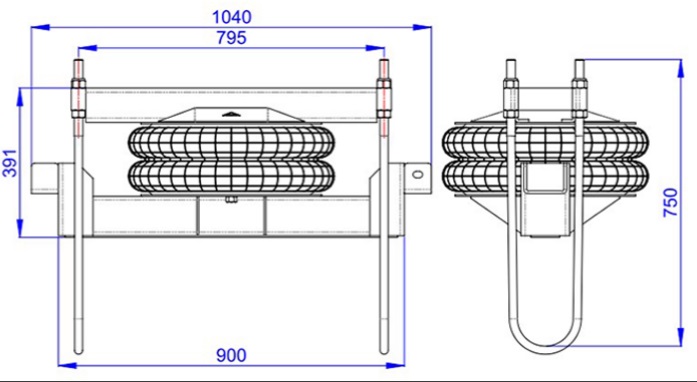 
                                SUSPENSOR PNEUMATICO 3 EIXO MB CHASSI LARGO REBAIXADO