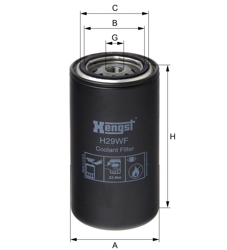 
                                FILTRO DAGUA SC 112/113/FORD  WFC3 PSA761/50013322 WA956