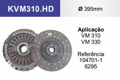 
                                KIT EMBREAGEM VOLVO VM310/330 24ESTRIAS FINA