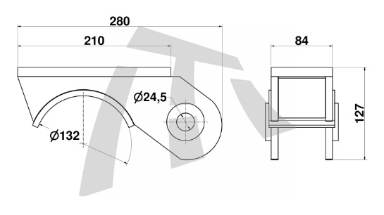 
                                SAPATA EIXO TRUCK SUSPENSYS MB P/ EIXO 115CM