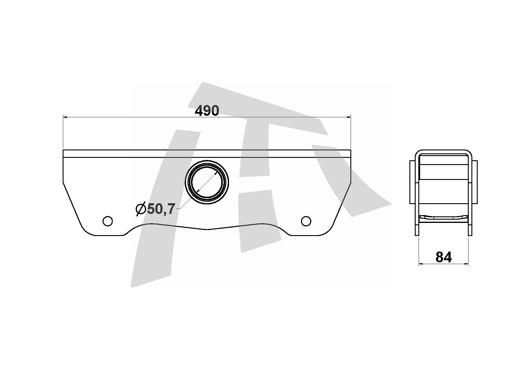 
                                BALANCA TRUCK MB ATEGO KLL RETA OL135