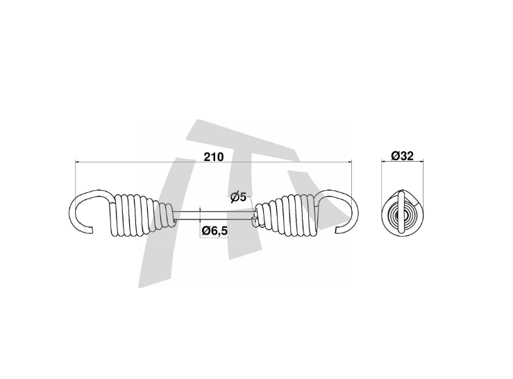
                                MOLA PATIM CARRETA ANTIGA 2 CORPOS 210MM QPLUS