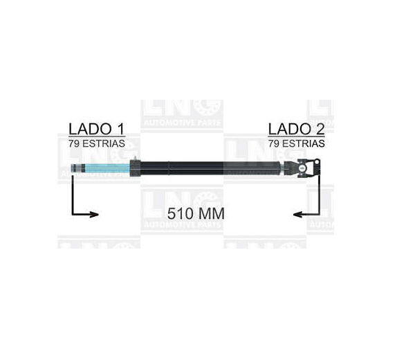 
                                COLUNA DIRECAO COM CRUZETA MB ATEGO 1418 1723 2425 2429