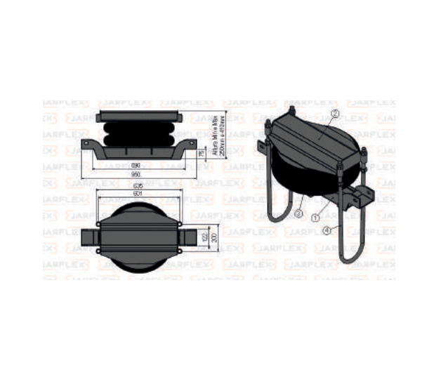 
                                SUSPENSOR PNEUMATICO 3 EIXO REBAIXADO