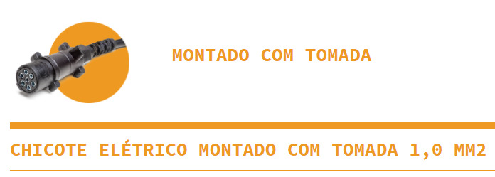 
                                TOMADA ELETRONICA  7 POLOS MONTADO 6500MM