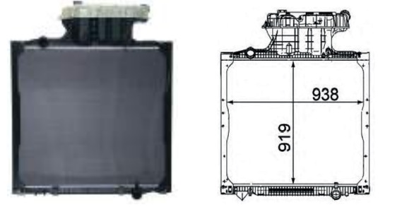 
                                RADIADOR AGUA MAN TGX 28440 29440 2012..2019 COM LATERAL