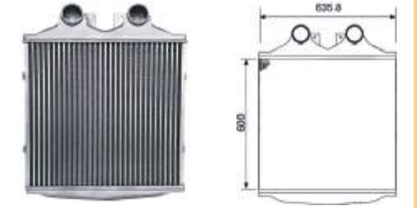 
                                INTERCOOLER MB 1620 LS1622 OF1722 2423EL 1995..2011