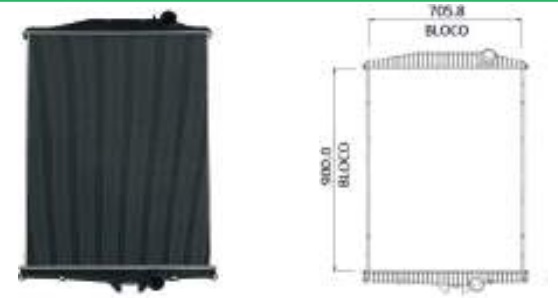
                                RADIADOR AGUA VOLVO FM10 FM12 B7 B12R 1997..2011 SEM LATERAL