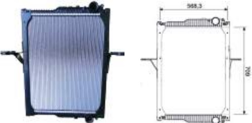 
                                RADIADOR AGUA VOLVO VM 210/260 2006..2011