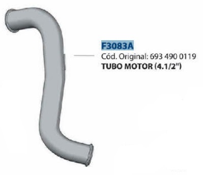 
                                TUBO DESCARGA SAIDA MOTOR MERCEDES BENZ 1938 1934