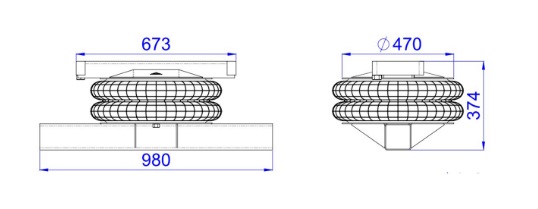 
                                SUSPENSOR PNEUMATICO 3 EIXO TRUCK MB OL4521 980MM