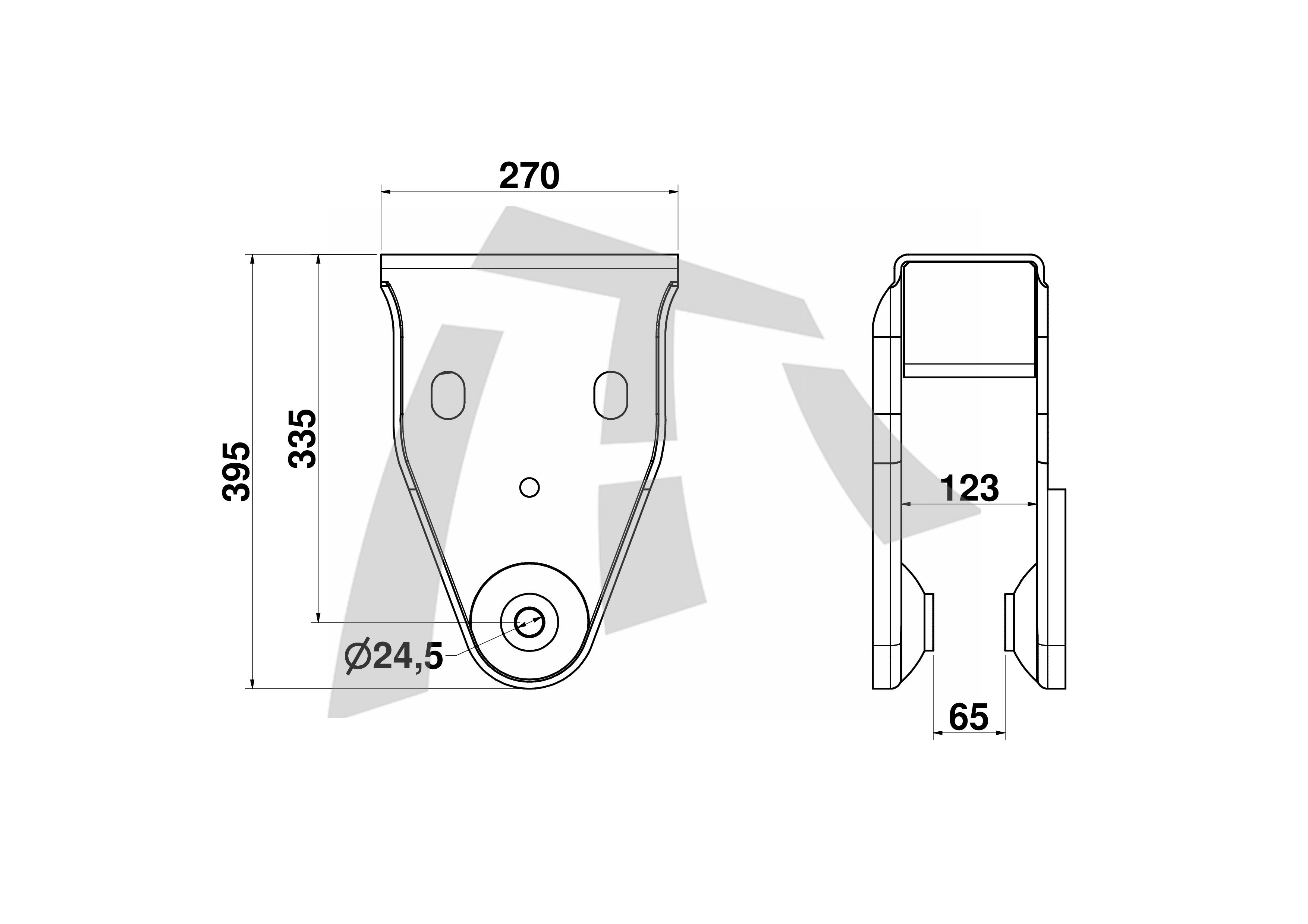 
                                SUPORTE DIANTEIRO TRUCK SUSPENSYS FD/VW ESQUERDO