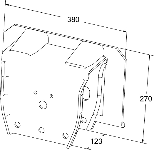 
                                SUPORTE TRASEIRO TRUCK SUSPENSYS ESQUERDO FD/VW ESQUERDO