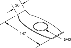 
                                CHAPA S" 42MM CARRETA TUBLESS