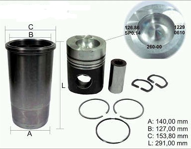 
                                KIT MOTOR SC 113 95/05 ECOLOGICO II SEM  ANEL CAMISA